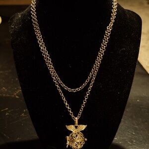 Gold Tone Harry Potter Golden Snitch Necklace